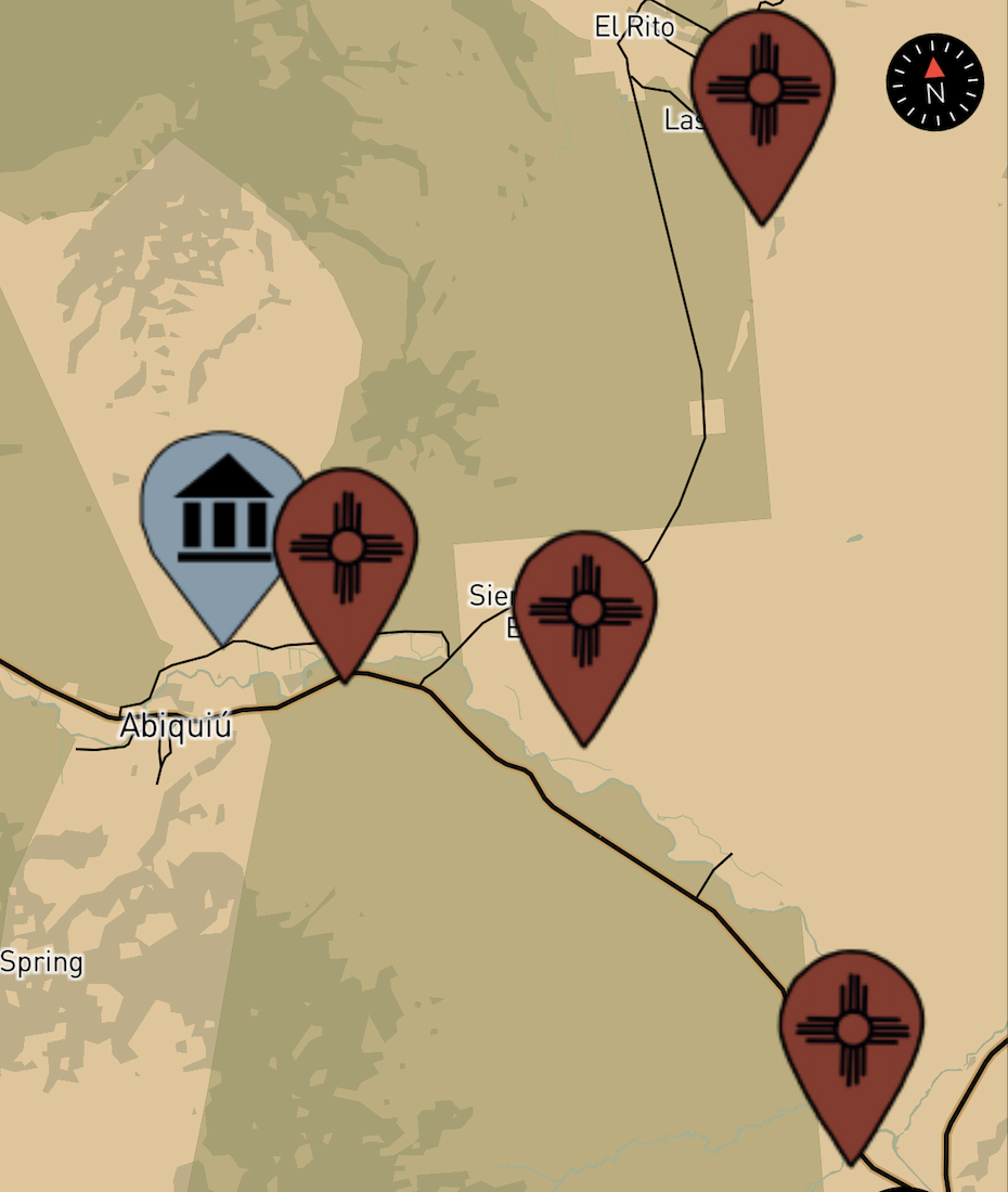 Mappa Mundi app showing local historical markers feature